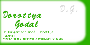 dorottya godal business card